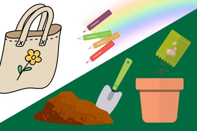 Tools for Sustainable Eating: Plant Your Own Herb Garden and Decorate Your Own Tote Bag!