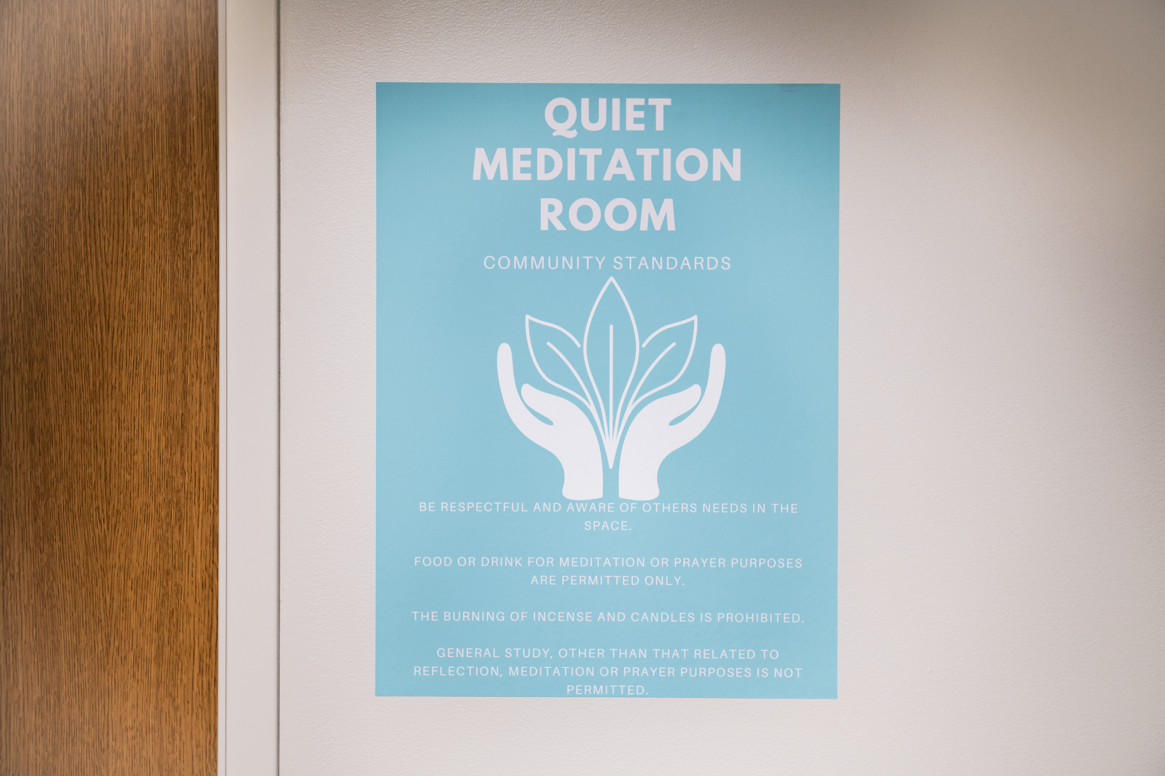 Image of Meditation Room sign