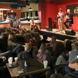 Students at the Underground Coffee House