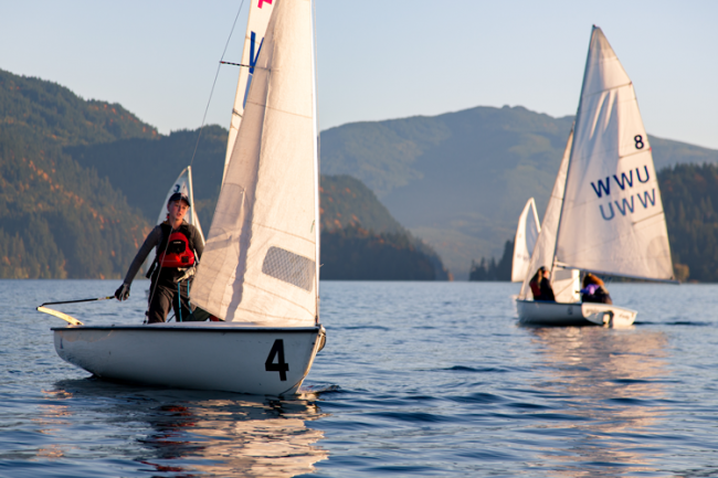 WWU Students sailing at our Lakewood facility